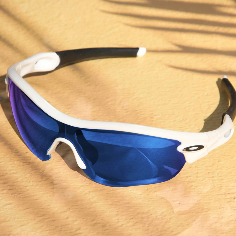 Custom Sport Prescription Lenses for Oakley Radar Path Ice Blue Mirrored / Plus