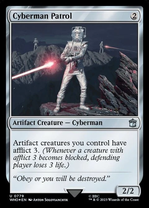 Cyberman Patrol (779) - Surge-Foil Foil / Near Mint