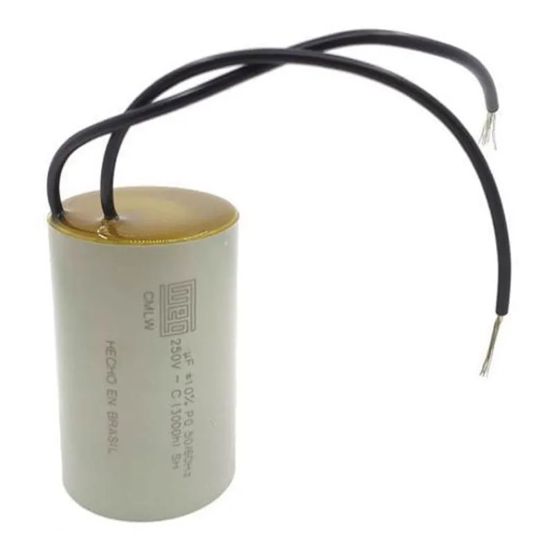 Capacitor Partida 25uf 250v 2 Fios Motor Portão Eletrônico