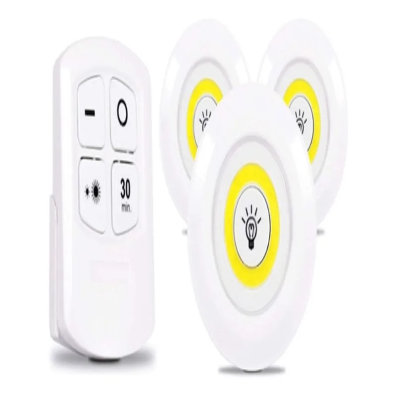 Kit 3 Lampadas Spot Led 5w Teto Luminaria Sem Fio Casa