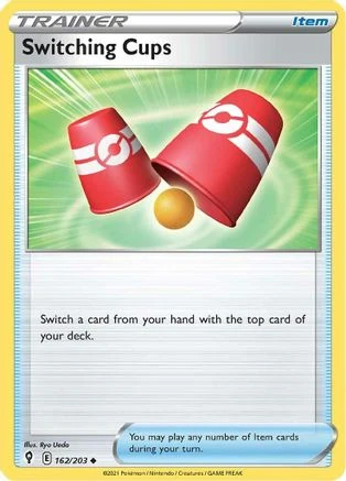 Switching Cups (162/203) [EVS SWSH07 Evolving Skies] Damaged Reverse Holofoil