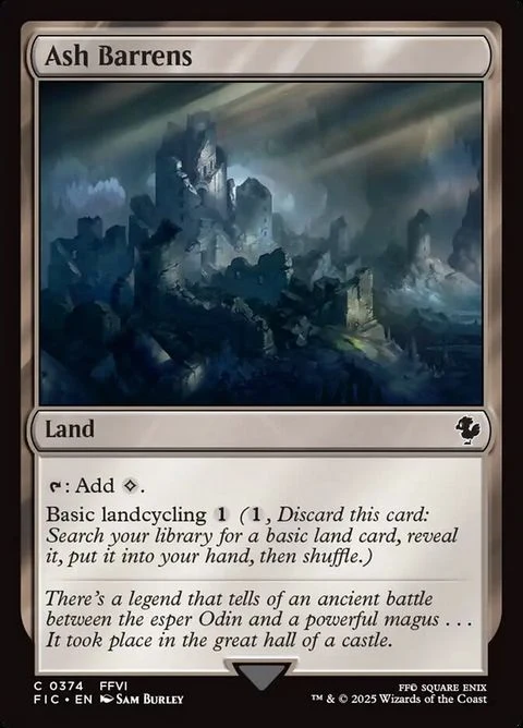Ash Barrens (374) - Surge-Foil Foil / Near Mint