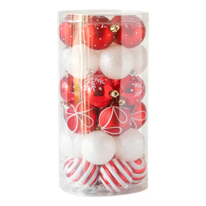 Set De Esferas Navideñas 6 Unidades Navidad Brillantes 6cm