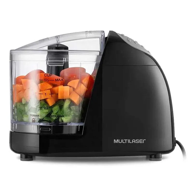 Mini Processador Alimento 100w 350ml Lâminas Inox Multilaser