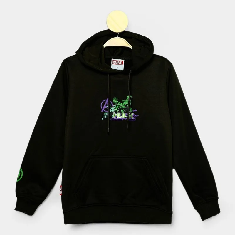 Moletom Infantil Mooncity Silk Hulk Menino - Menino - Verde escuro