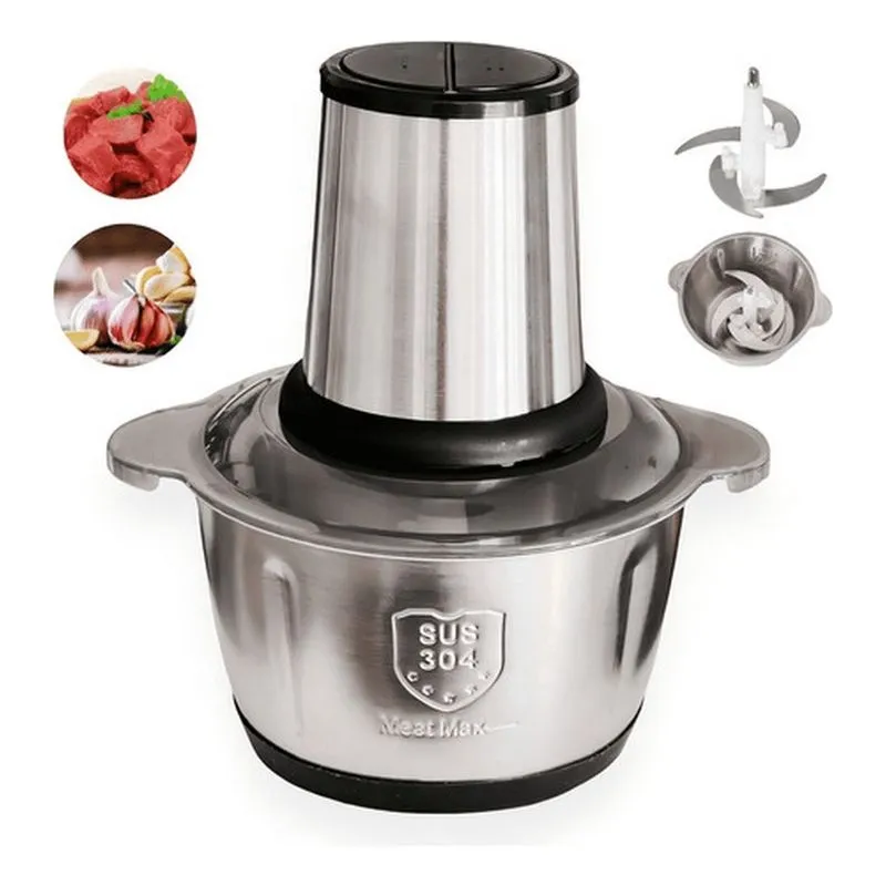 Picador Moedor De Carne Legumes Temperos 850W 4 Lâminas 110v