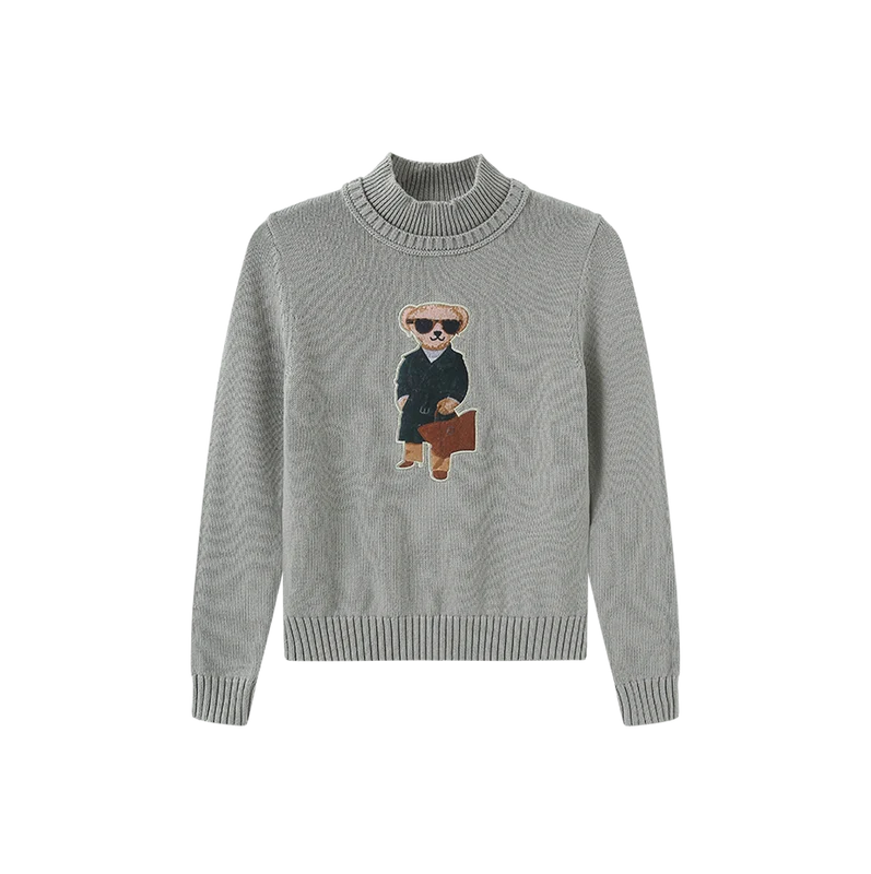 N+A GREY PATCH DETAIL SWEATER 18