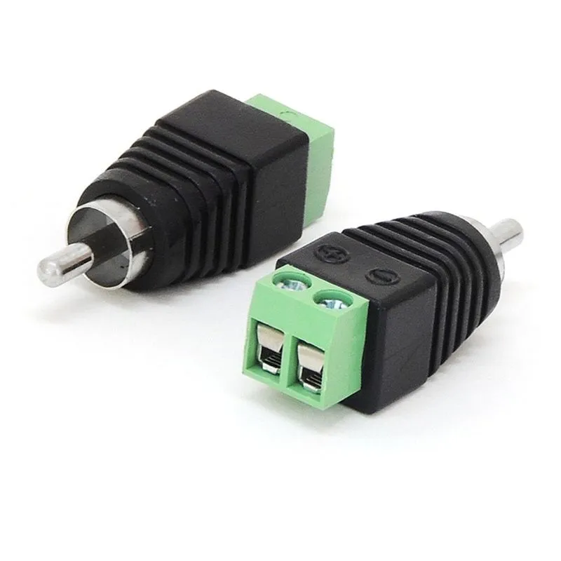 Conector Rca Macho com Borne Kit 5 Peças