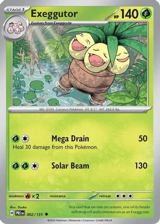 Exeggutor (2/131) [SV Prismatic Evolutions] Heavily Played