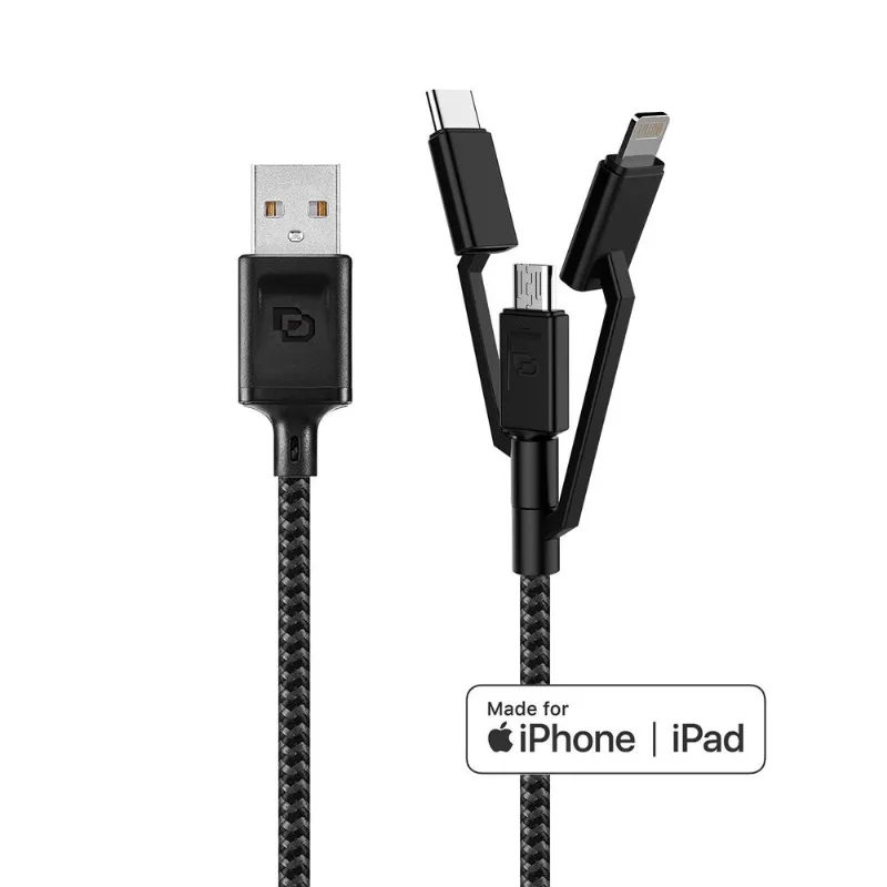 Cable 3-En-1 Certificado 1.5 m Rugged Dusted