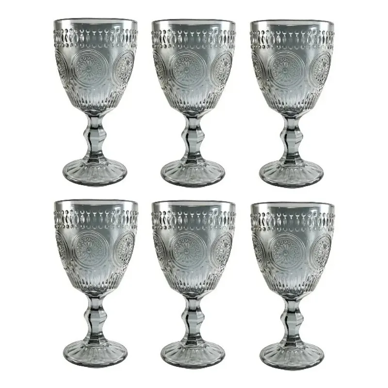Set X 6 Copas Labrada Margarita Humo Etxe (kr-09)