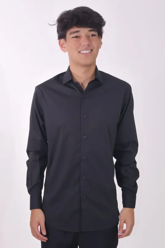 CAMISA SOCIAL MANGA WORK CITTY COM ELASTANO