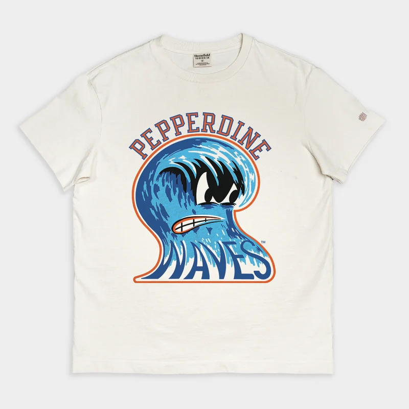 Pepperdine Waves Vintage Angry Wave Vintage Heavyweight Tee 3XL / Cream