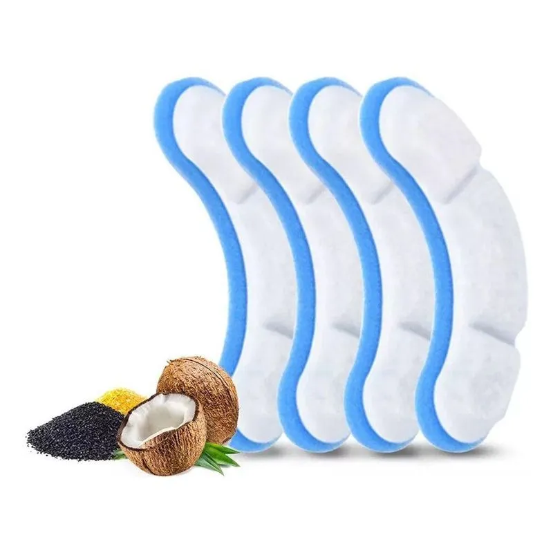 Filtro De Carvão OEM Newpet Para Fonte De Gatos Em Algodão Filtrante Branco 10 X 3 X 1 Cm Pacote 4