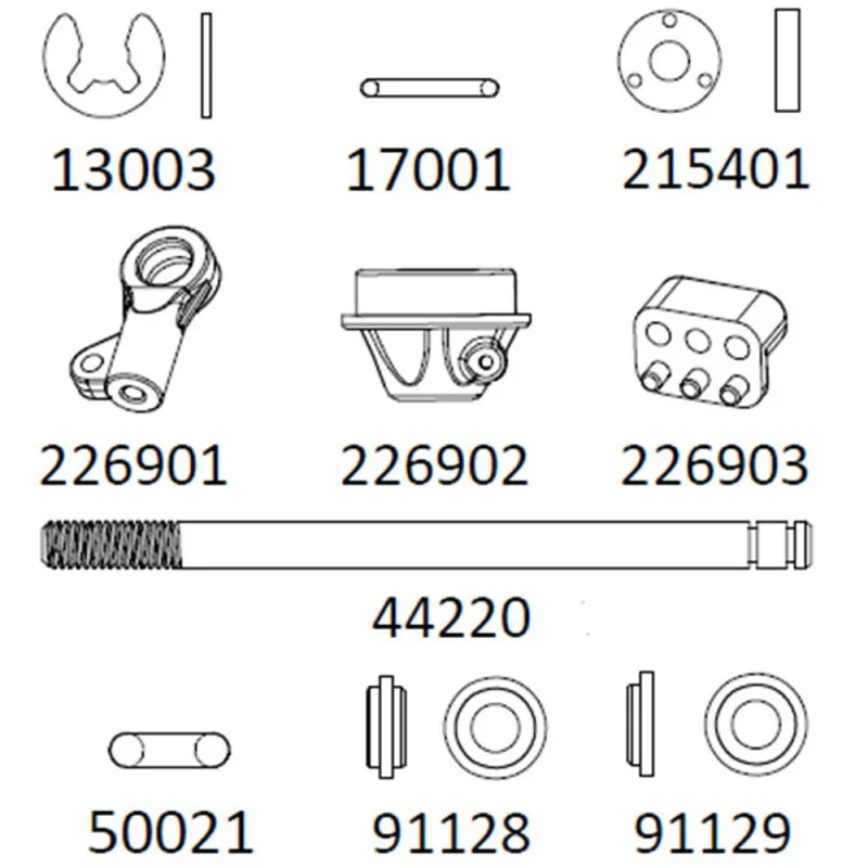 Cross RC Shock Absorption Rebuild Kit for EMO X 1/8