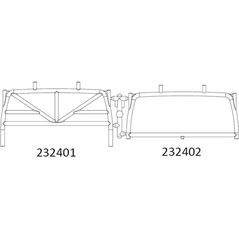 Cross RC Roof Rack Support for EMO X2 1/8
