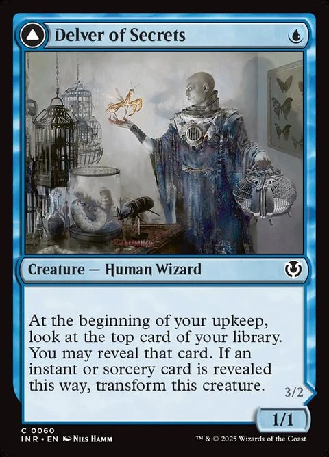 Delver of Secrets // Insectile Aberration (60) Non-Foil / Near Mint