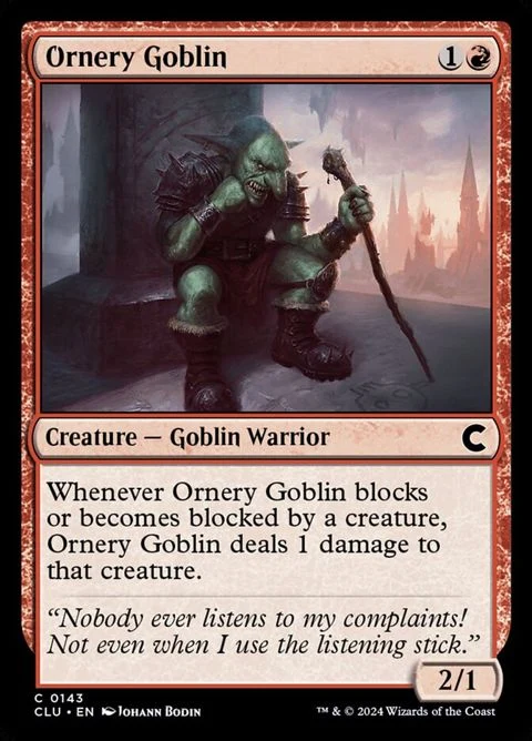 Ornery Goblin (143) Non-Foil / Near Mint
