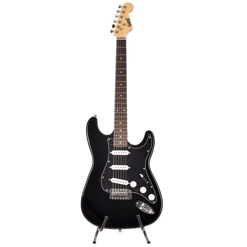 Guitarra Eletrica Land Preta Com Escudo Preto L-g1bk/e
