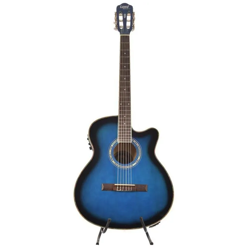 Violão Land Eletrico Nylon Azul Lw-n40e/bl