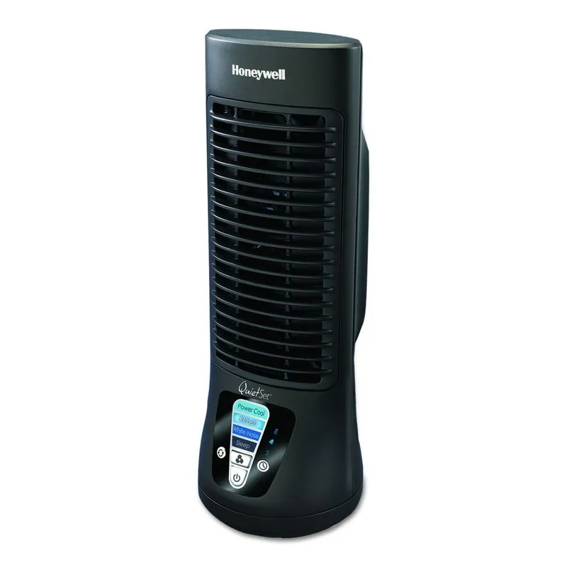 Ventilador De Mesa Honeywell Htf210b Quietset Black 13 Polegadas