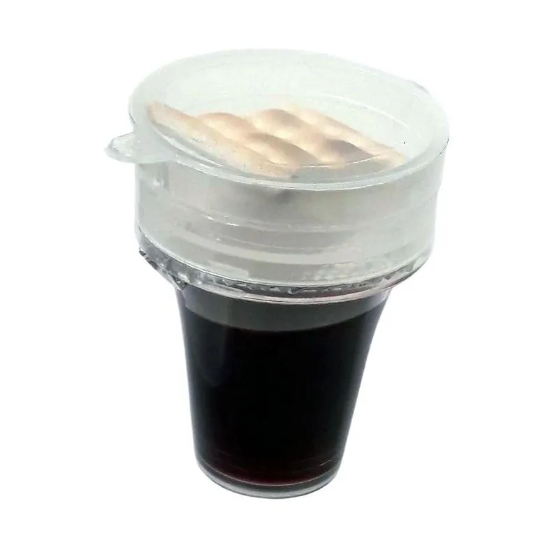 Kit Com 192 Cálice Suco De Uva E Pão Para Santa Ceia Lacrado