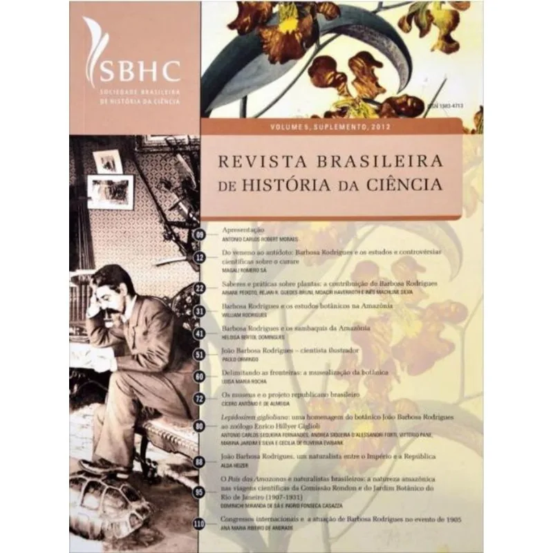 REVISTA BRASILEIRA DE HISTÓRIA DA CIÊNCIA