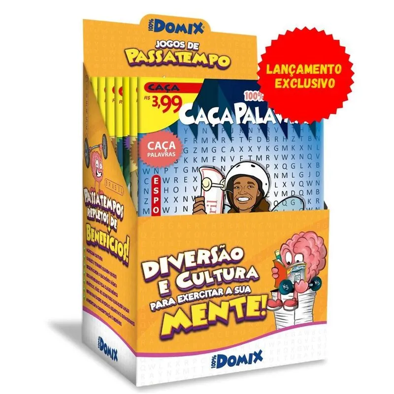 Box De Passatempo 200 Revistas Amarelo Sortidas