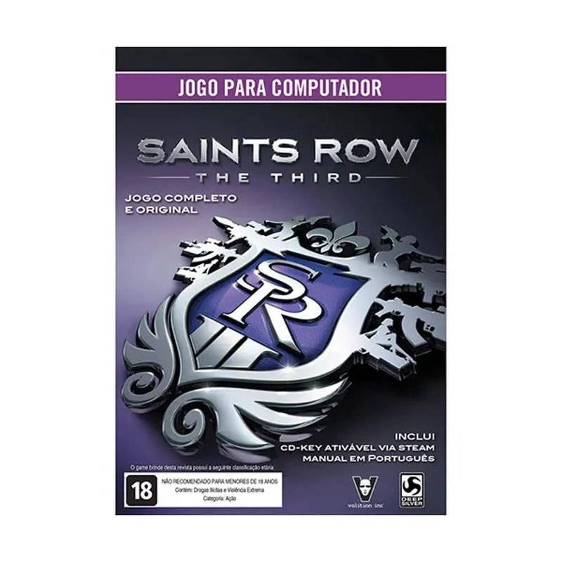 Jogo Mída Física Saints Row The Third Original Para Pc
