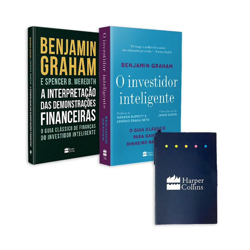 Coleção O Investidor Inteligente + Bloco de Notas Brochura