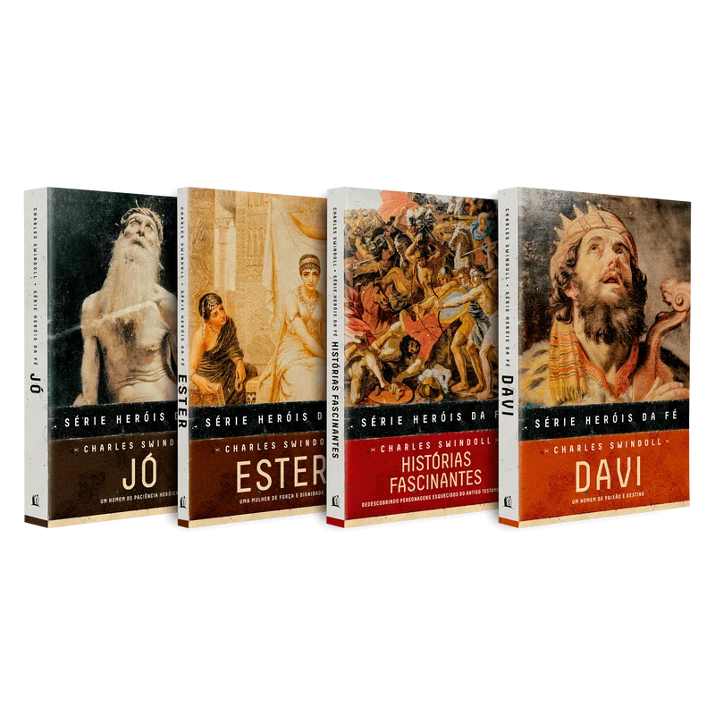 Kit Heróis da fé | Jó, Davi, Ester e Histórias fascinantes | Volume 2 Brochura