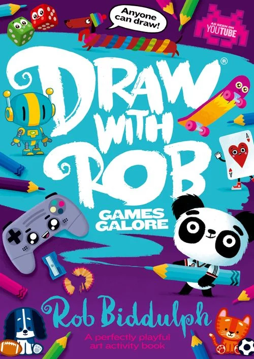 Draw With Rob: Games Galore Paperback