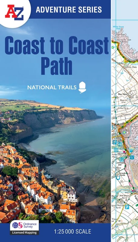 Coast to Coast: with Ordnance Survey mapping (A-Z Adventure Series) Paperback