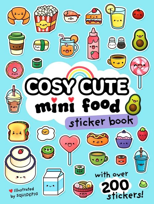 Cosy Cute Mini Food Sticker book (Cosy Cute) Paperback