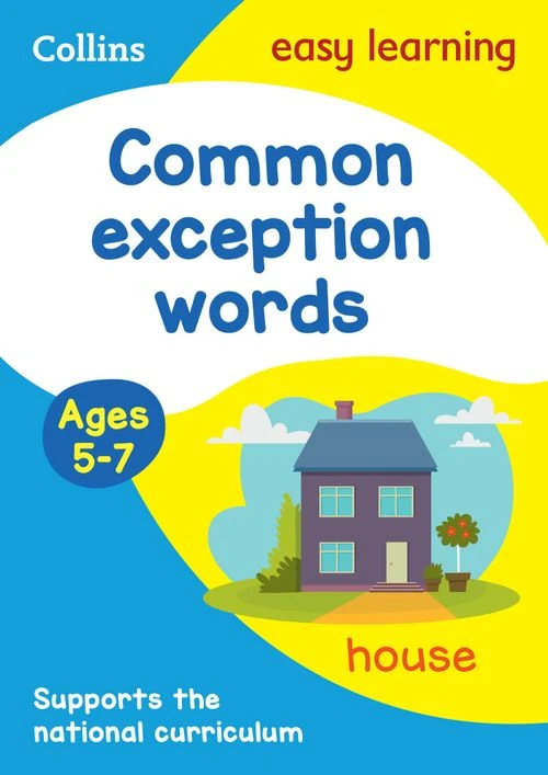 Easy Learning – Common exception words Activity book Ages 5-7 Paperback