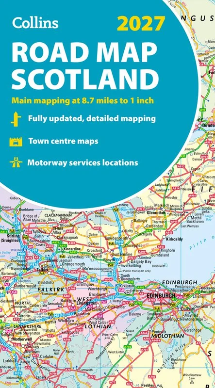 Collins Road Map of Scotland 2027 (Folded map): Clear, easy-to-read mapping (Collins Road Atlas) Map
