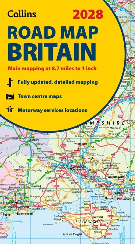 2028 Collins Road Map of Britain: Folded map (Collins Road Atlas) Map