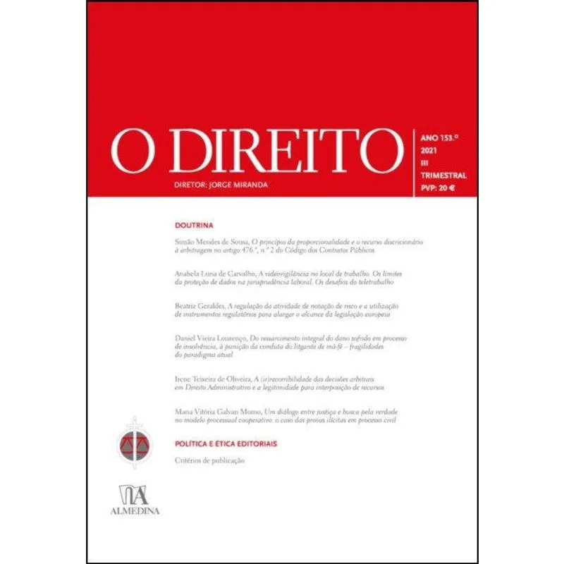 O Direito - Ano 153O - Iii - 2021