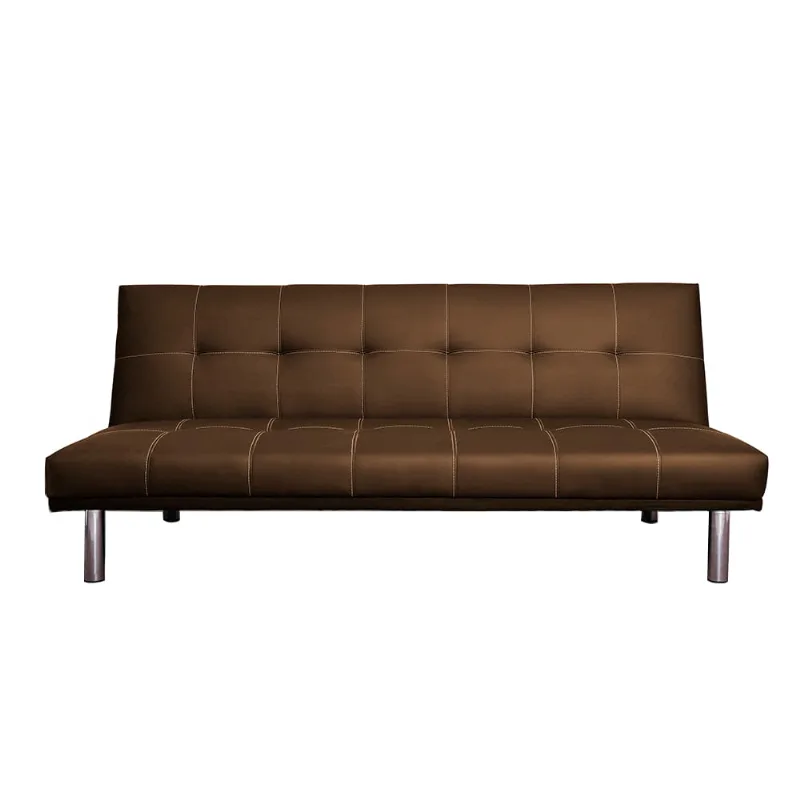 Futón Cama Ecocuero Dp02 Marron