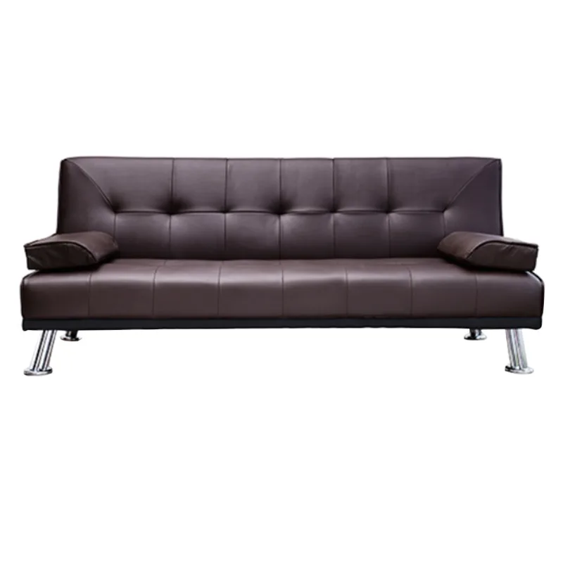 Futón Cama Ecocuero Dp110 Marron