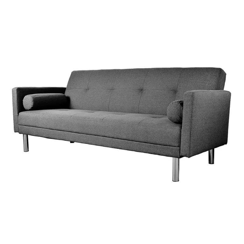Futón Cama Tela Df175 Gris