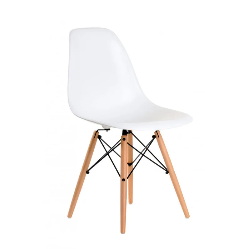 Silla Eames Xh-8055c Abs Con Asiento Soft Blanca