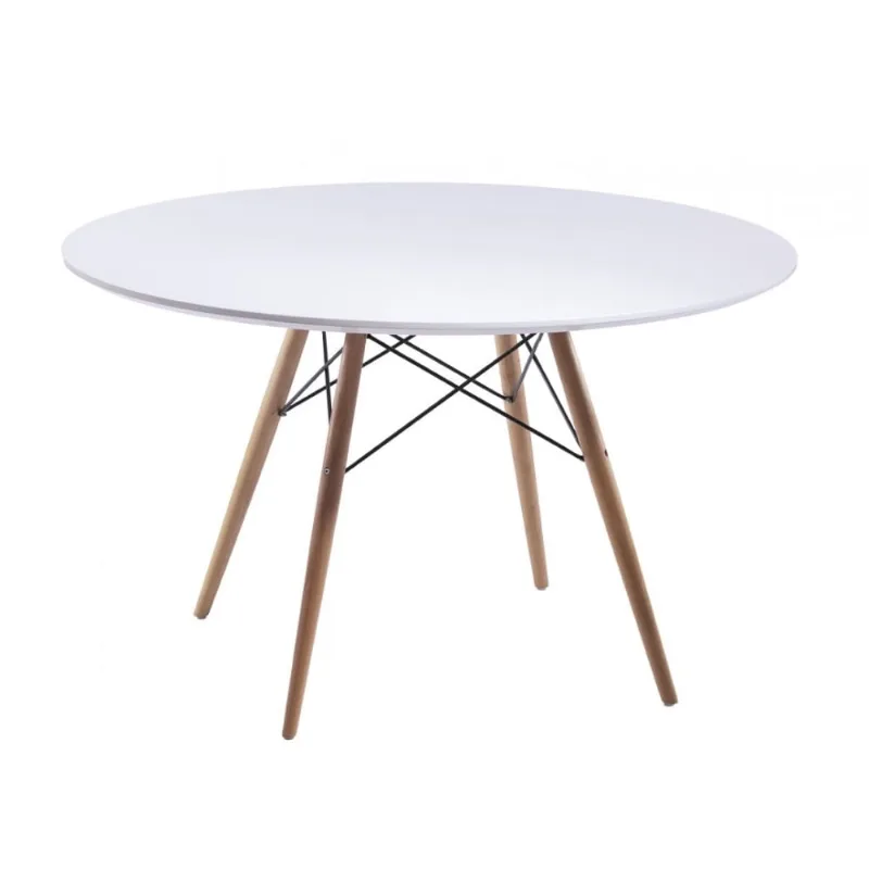 Mesa Eames Redonda Z231mdf Blanca.