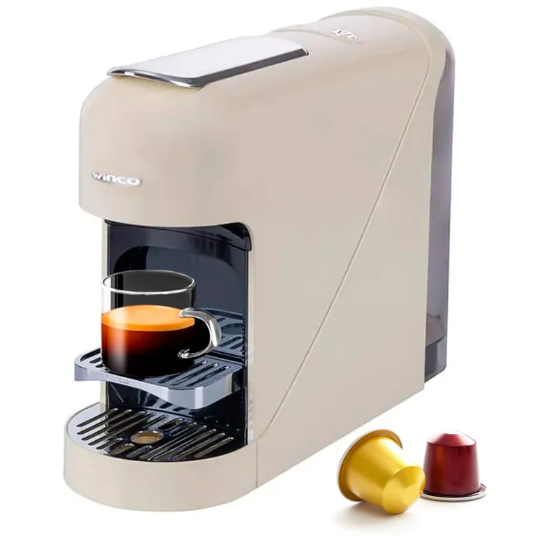 Cafetera Winco W1926 Expreso Cápsulas Tipo Nespresso 20 BAR - Beige