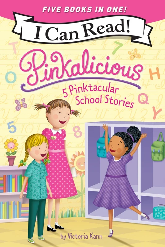 Pinkalicious: 5 Pinktacular School Stories: Pinkalicious and the Pinkamazing Little Library, Kindergarten Fun, Pinkie Promise, Planet Pink, School Rules! (Pinkalicious) Paperback
