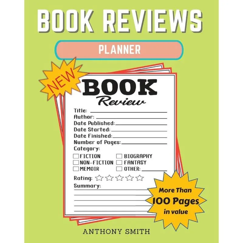 New!! Book Reviews Planner