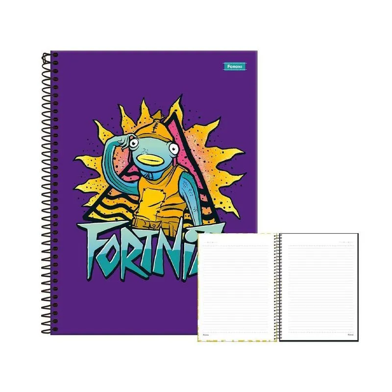 Caderno 10 Matérias 160Fls Fortnite Peixoto Foroni