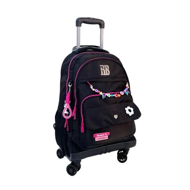 Mochila Rodihas 360 Miçangas Preto Rb24105 Rebecca Bonbon
