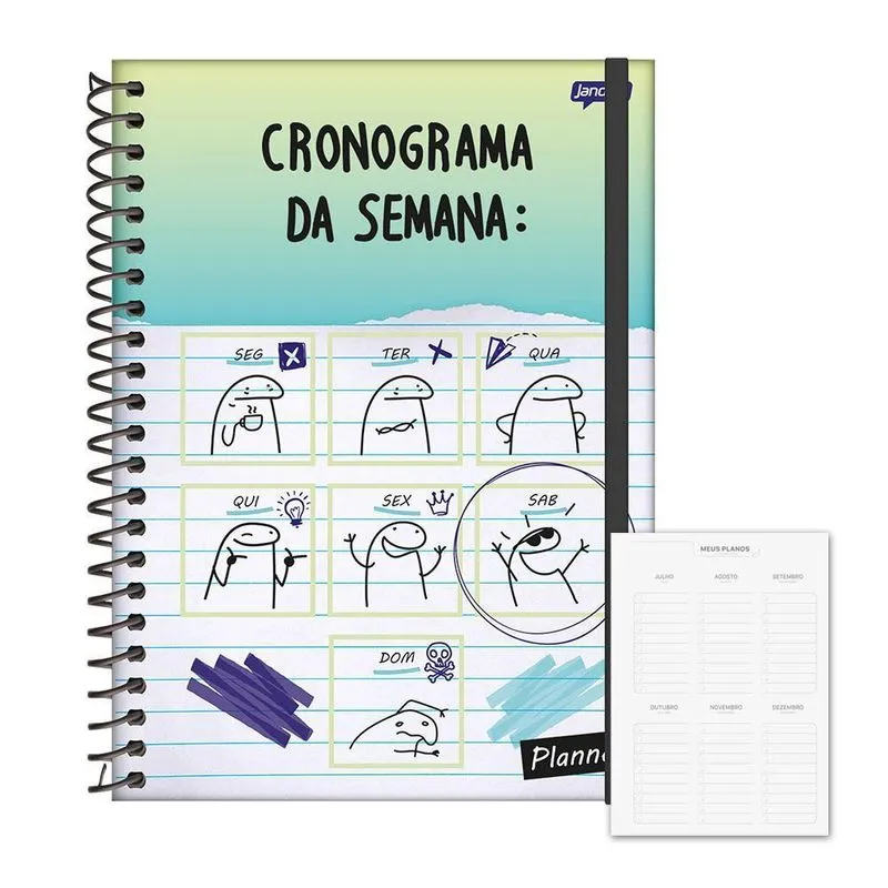 Agenda Planner Permanente 160 Pag. Flork Cronograma Jandaia