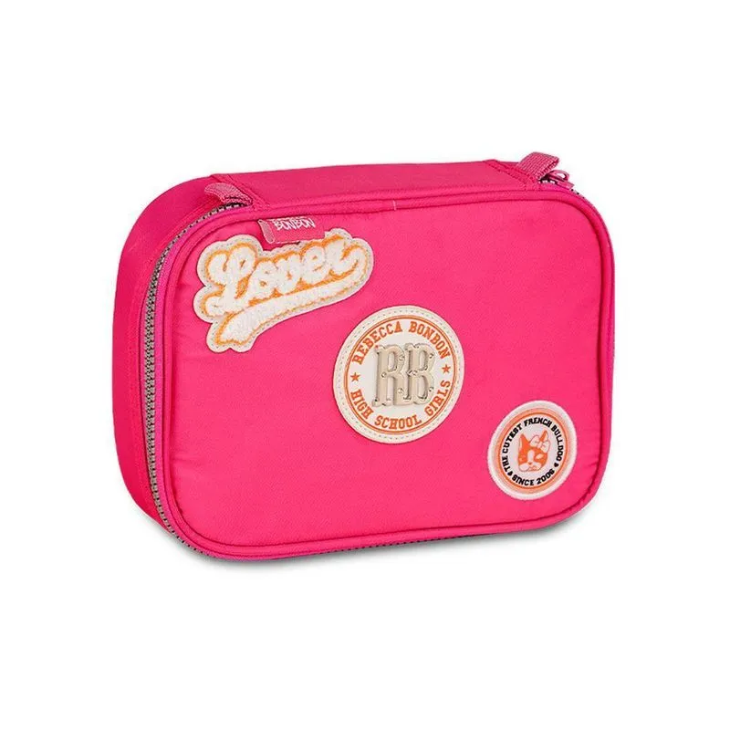 Estojo Baú Escolar Rebecca Bonbon Rosa Clio Style